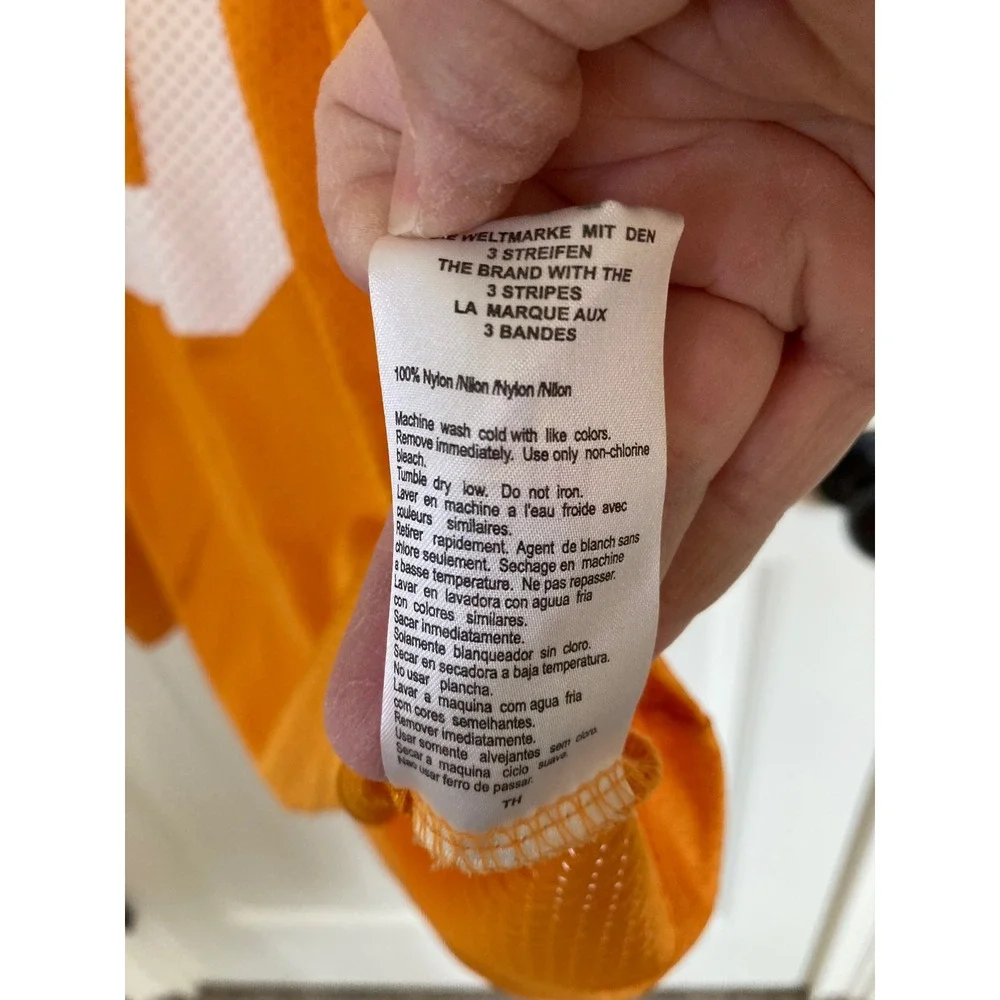 Adidas Tennessee Volunteers #10 Football Jersey Orange Mens Large NCAA Mesh